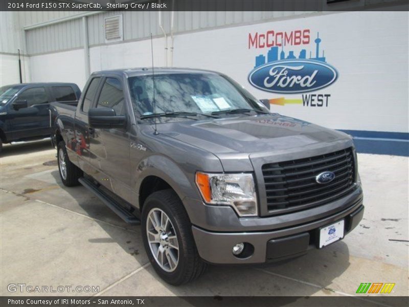 Sterling Grey / Black 2014 Ford F150 STX SuperCab