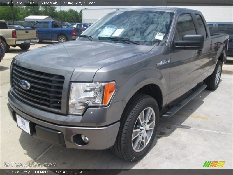 Sterling Grey / Black 2014 Ford F150 STX SuperCab