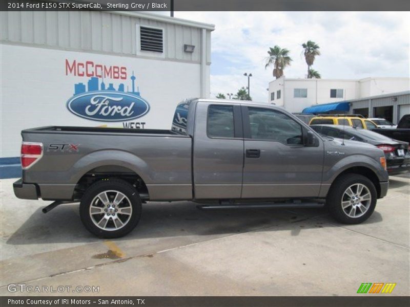 Sterling Grey / Black 2014 Ford F150 STX SuperCab