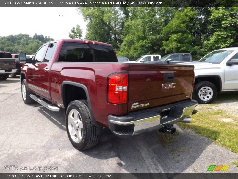 Sonoma Red Metallic / Jet Black/Dark Ash 2015 GMC Sierra 2500HD SLT Double Cab 4x4