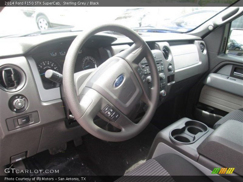 Sterling Grey / Black 2014 Ford F150 STX SuperCab