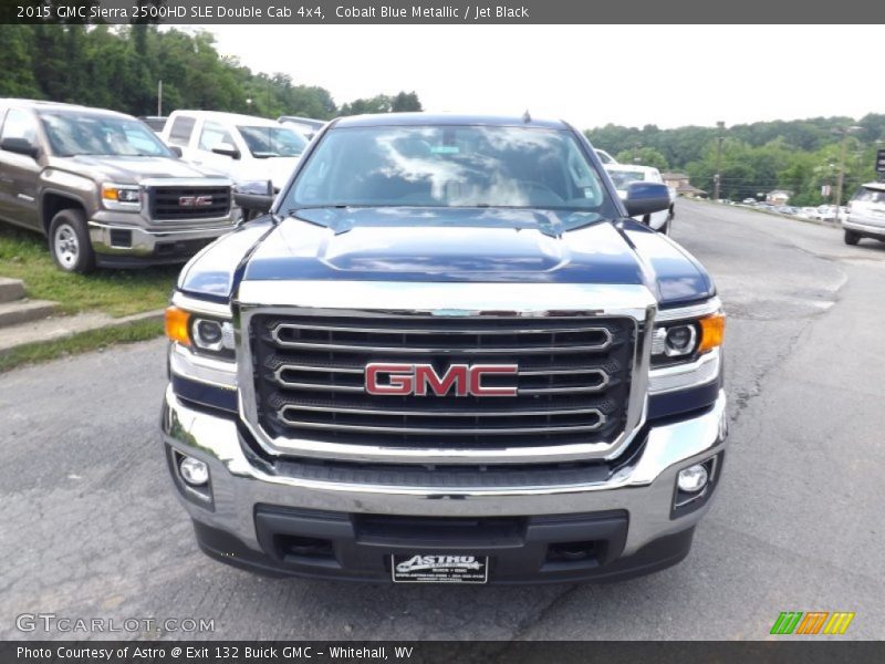 Cobalt Blue Metallic / Jet Black 2015 GMC Sierra 2500HD SLE Double Cab 4x4