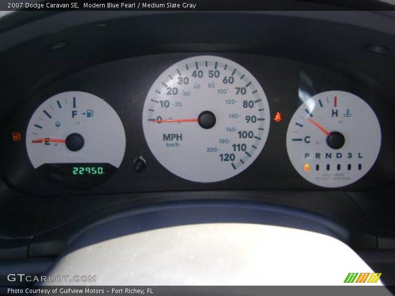 Modern Blue Pearl / Medium Slate Gray 2007 Dodge Caravan SE