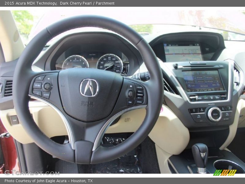 Dark Cherry Pearl / Parchment 2015 Acura MDX Technology