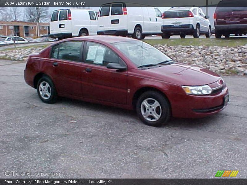 Berry Red / Grey 2004 Saturn ION 1 Sedan