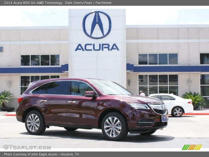Dark Cherry Pearl / Parchment 2014 Acura MDX SH-AWD Technology