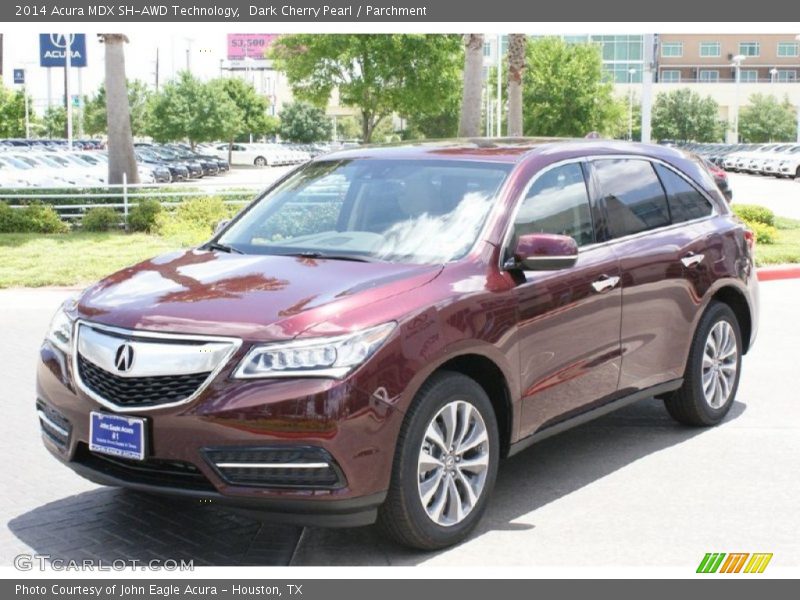 Dark Cherry Pearl / Parchment 2014 Acura MDX SH-AWD Technology