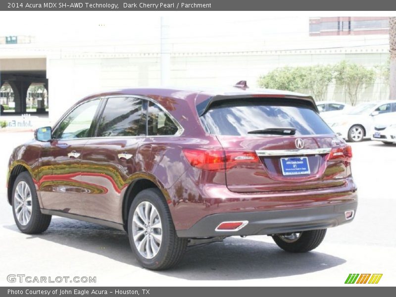 Dark Cherry Pearl / Parchment 2014 Acura MDX SH-AWD Technology