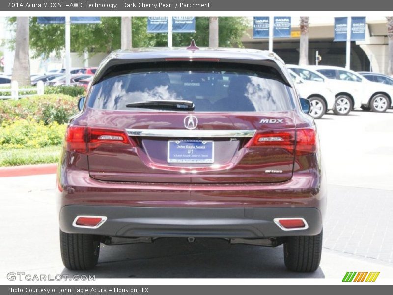 Dark Cherry Pearl / Parchment 2014 Acura MDX SH-AWD Technology