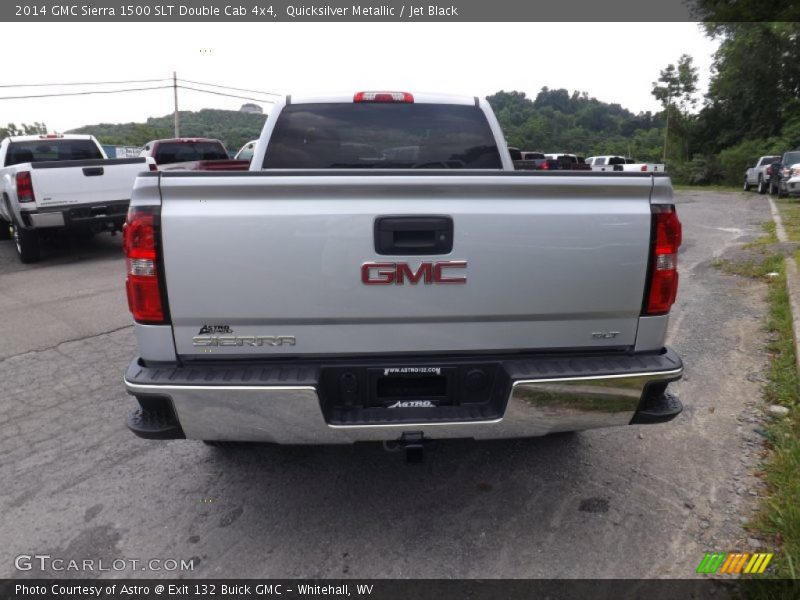 Quicksilver Metallic / Jet Black 2014 GMC Sierra 1500 SLT Double Cab 4x4