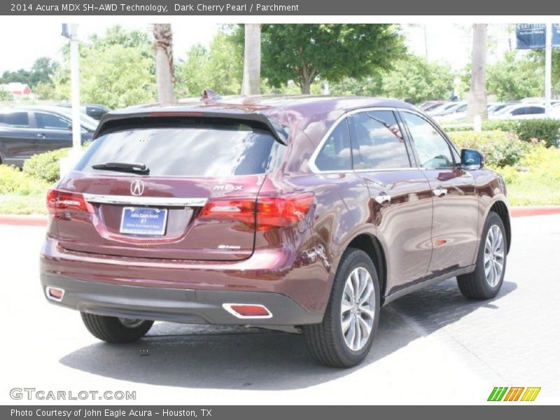 Dark Cherry Pearl / Parchment 2014 Acura MDX SH-AWD Technology