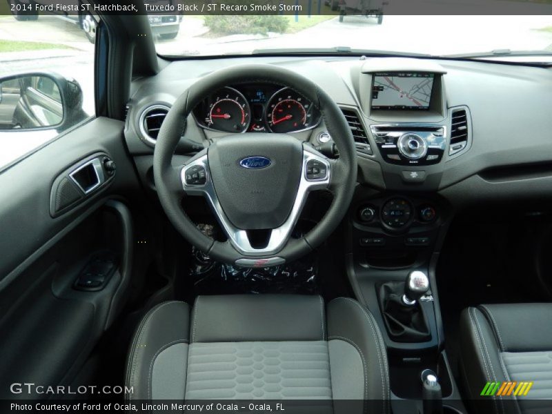 Tuxedo Black / ST Recaro Smoke Storm 2014 Ford Fiesta ST Hatchback