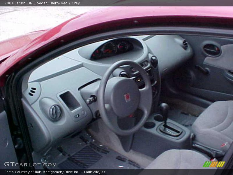 Berry Red / Grey 2004 Saturn ION 1 Sedan