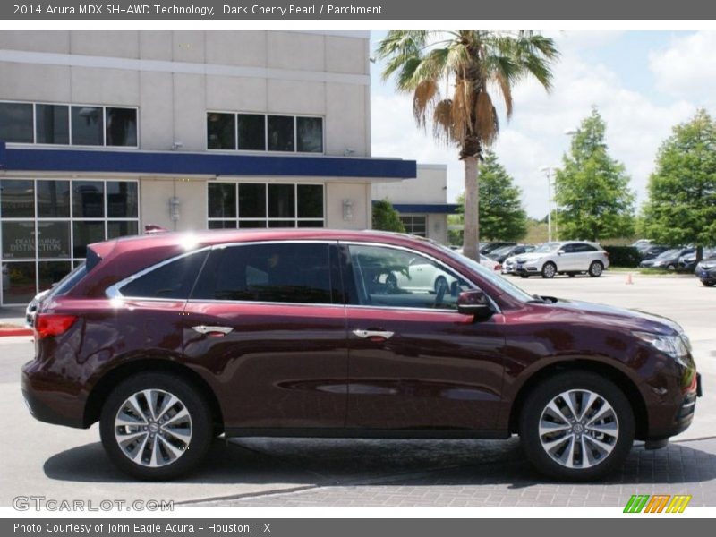 Dark Cherry Pearl / Parchment 2014 Acura MDX SH-AWD Technology