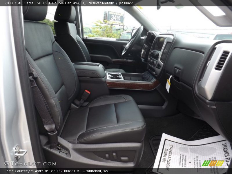 Quicksilver Metallic / Jet Black 2014 GMC Sierra 1500 SLT Double Cab 4x4