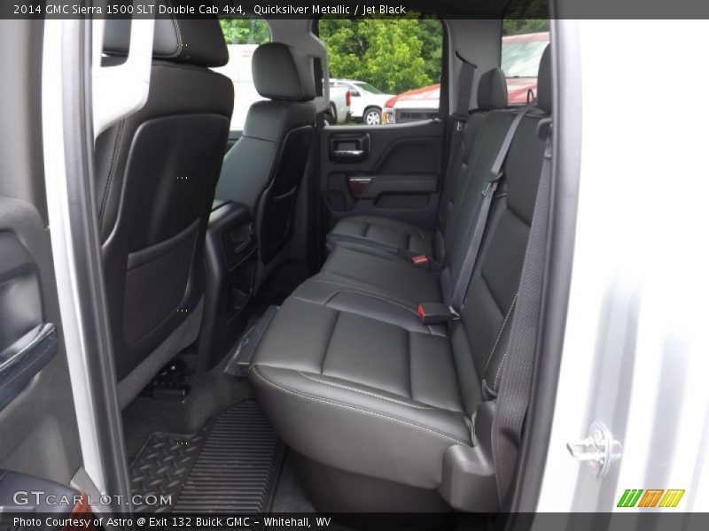 Quicksilver Metallic / Jet Black 2014 GMC Sierra 1500 SLT Double Cab 4x4