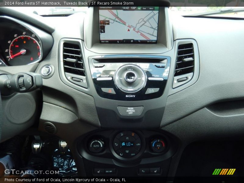 Tuxedo Black / ST Recaro Smoke Storm 2014 Ford Fiesta ST Hatchback