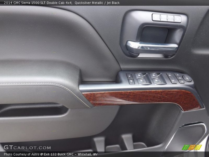 Quicksilver Metallic / Jet Black 2014 GMC Sierra 1500 SLT Double Cab 4x4