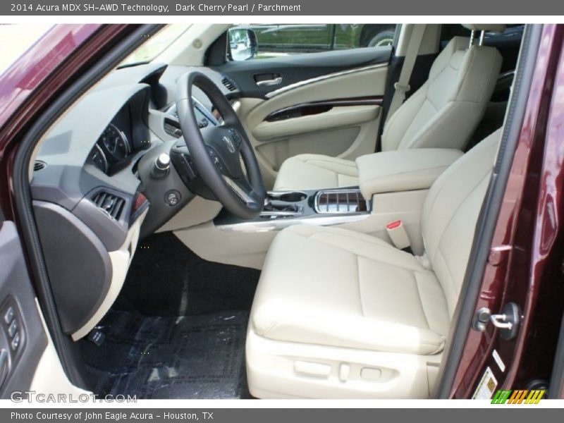 Dark Cherry Pearl / Parchment 2014 Acura MDX SH-AWD Technology