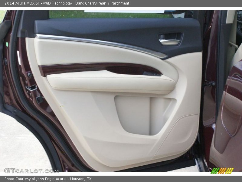 Dark Cherry Pearl / Parchment 2014 Acura MDX SH-AWD Technology