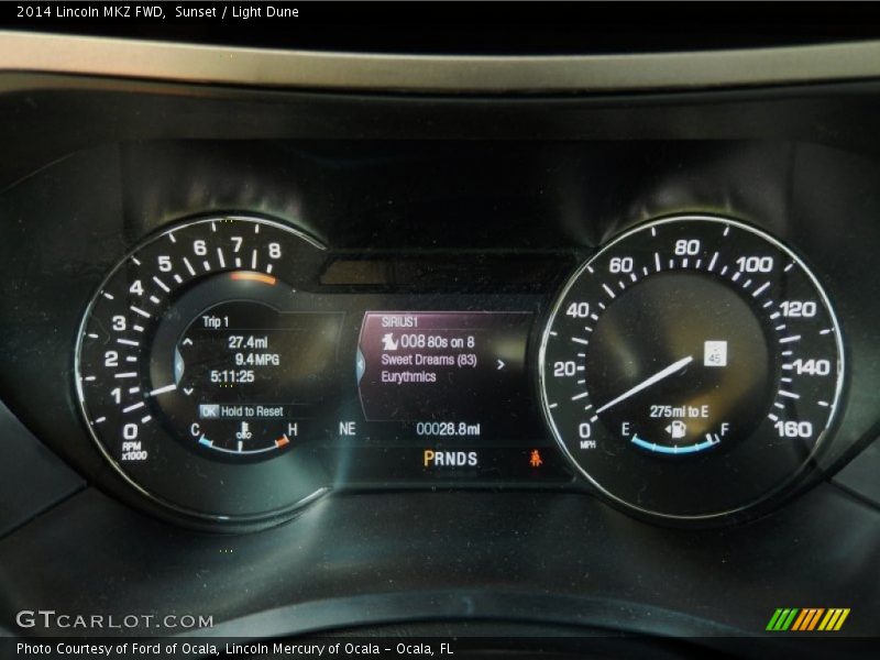 Sunset / Light Dune 2014 Lincoln MKZ FWD