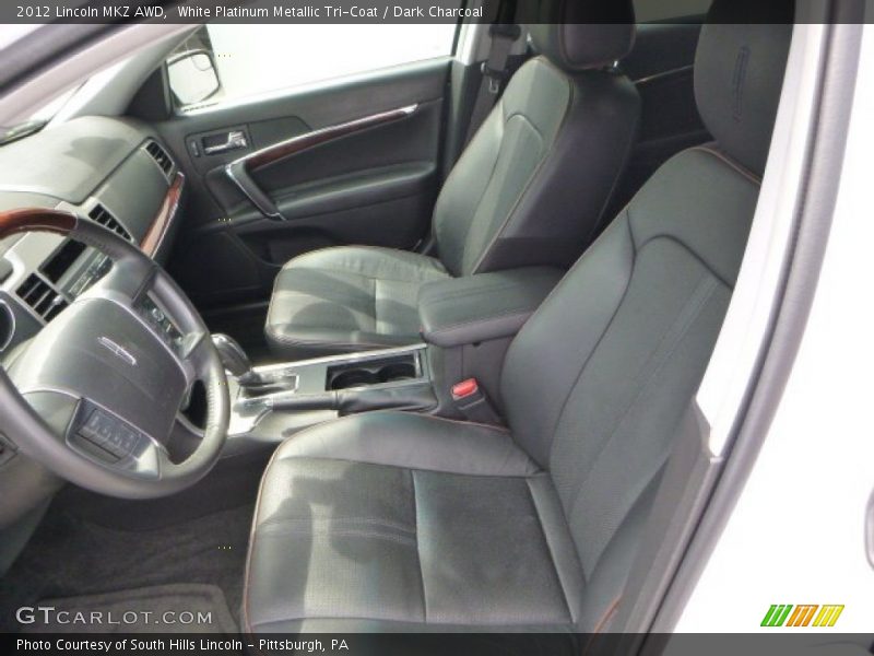 White Platinum Metallic Tri-Coat / Dark Charcoal 2012 Lincoln MKZ AWD
