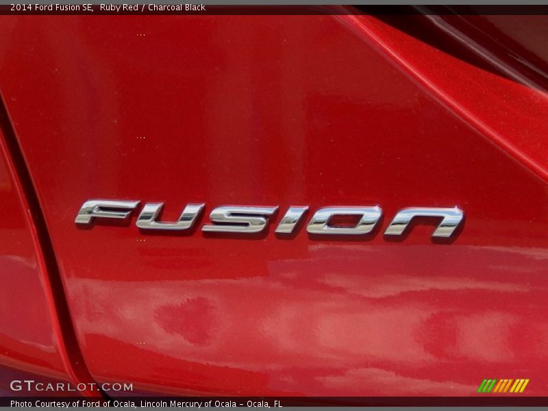 Ruby Red / Charcoal Black 2014 Ford Fusion SE