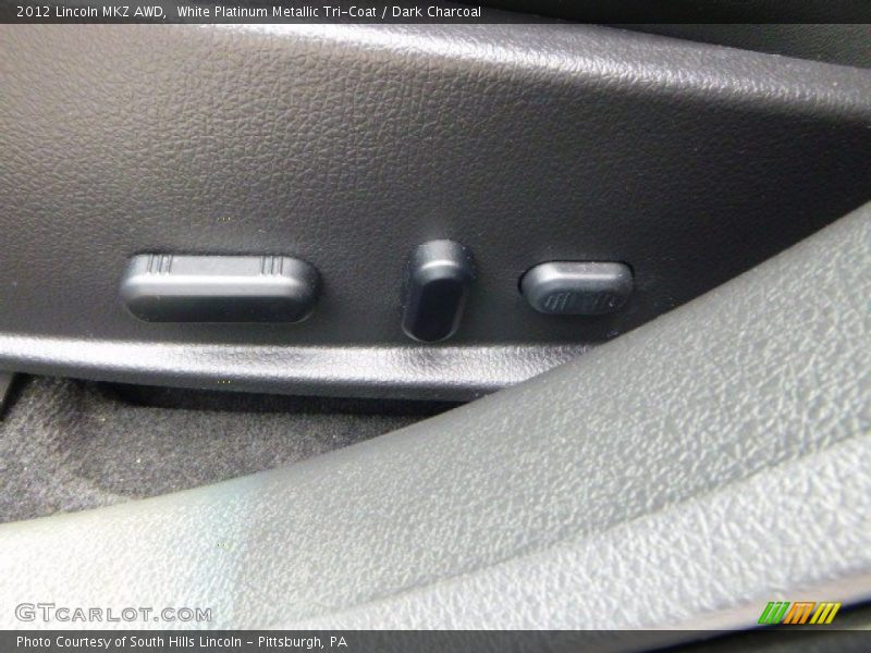 White Platinum Metallic Tri-Coat / Dark Charcoal 2012 Lincoln MKZ AWD
