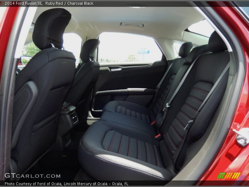 Ruby Red / Charcoal Black 2014 Ford Fusion SE