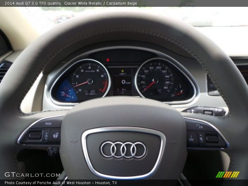 Glacier White Metallic / Cardamom Beige 2014 Audi Q7 3.0 TFSI quattro