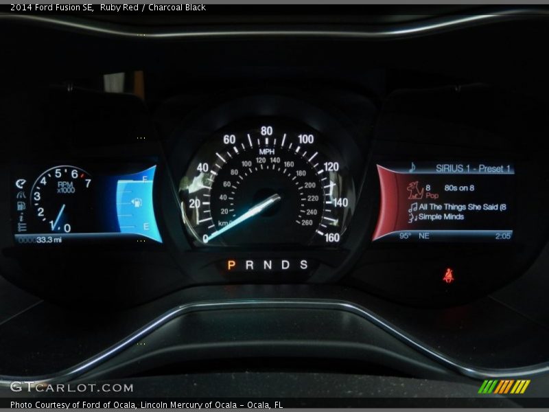 Ruby Red / Charcoal Black 2014 Ford Fusion SE