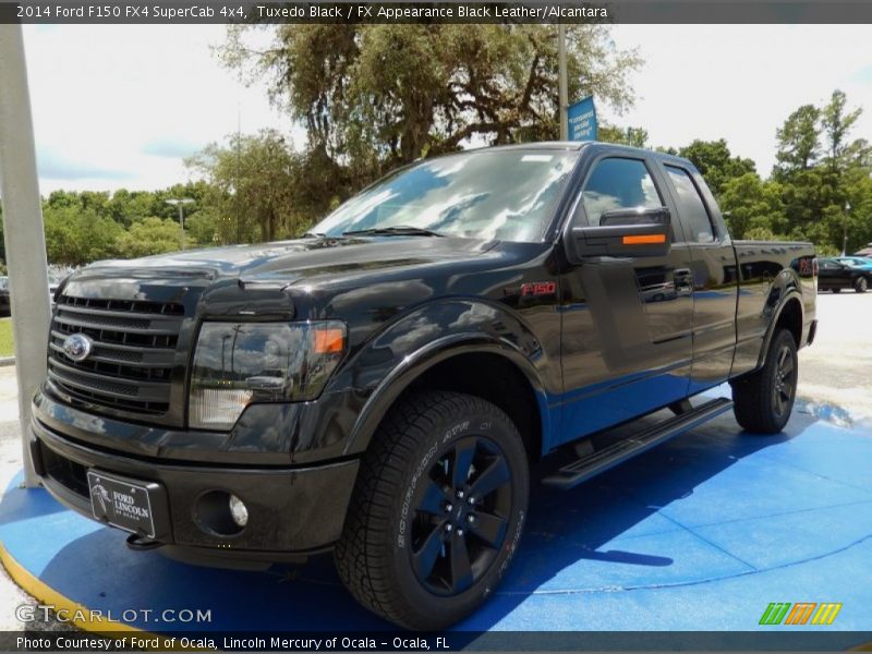 Tuxedo Black / FX Appearance Black Leather/Alcantara 2014 Ford F150 FX4 SuperCab 4x4