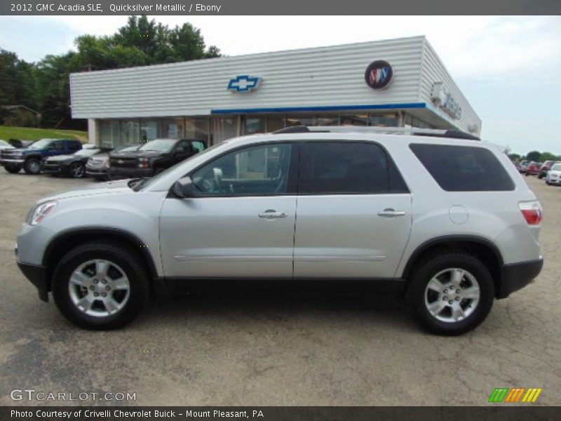 Quicksilver Metallic / Ebony 2012 GMC Acadia SLE