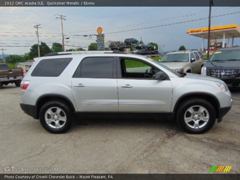 Quicksilver Metallic / Ebony 2012 GMC Acadia SLE