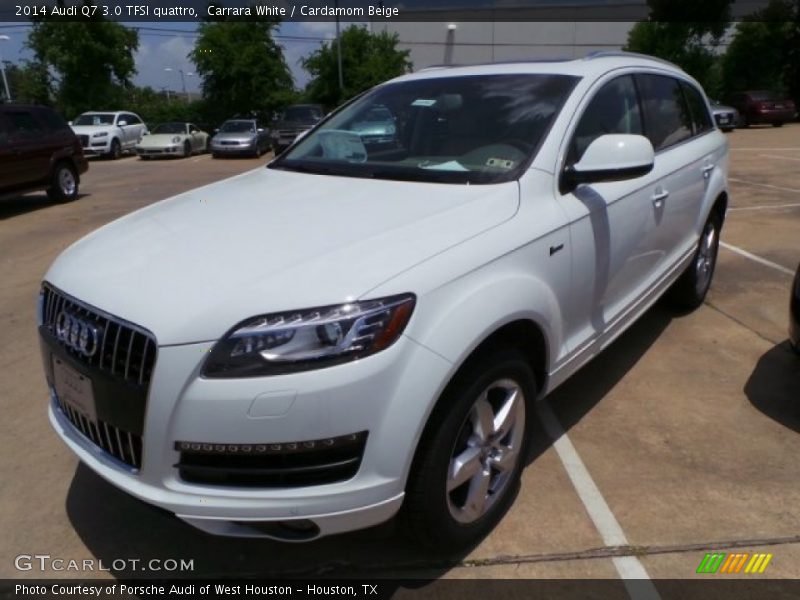 Carrara White / Cardamom Beige 2014 Audi Q7 3.0 TFSI quattro