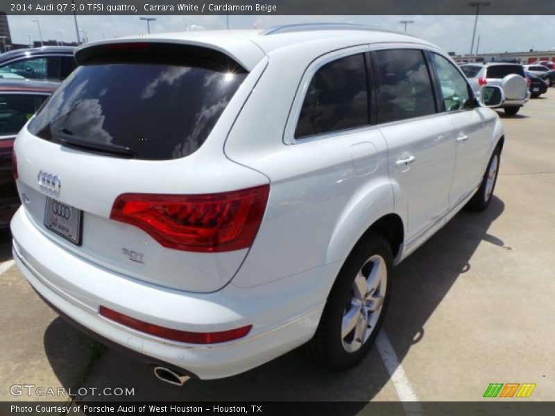 Carrara White / Cardamom Beige 2014 Audi Q7 3.0 TFSI quattro