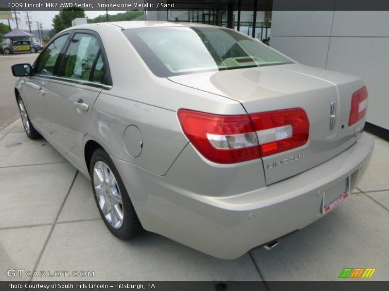 Smokestone Metallic / Sand 2009 Lincoln MKZ AWD Sedan