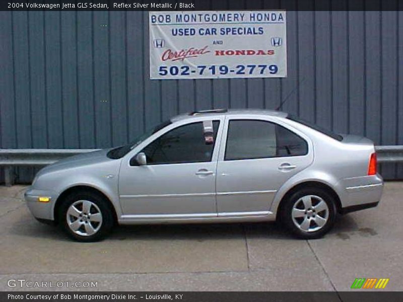 Reflex Silver Metallic / Black 2004 Volkswagen Jetta GLS Sedan