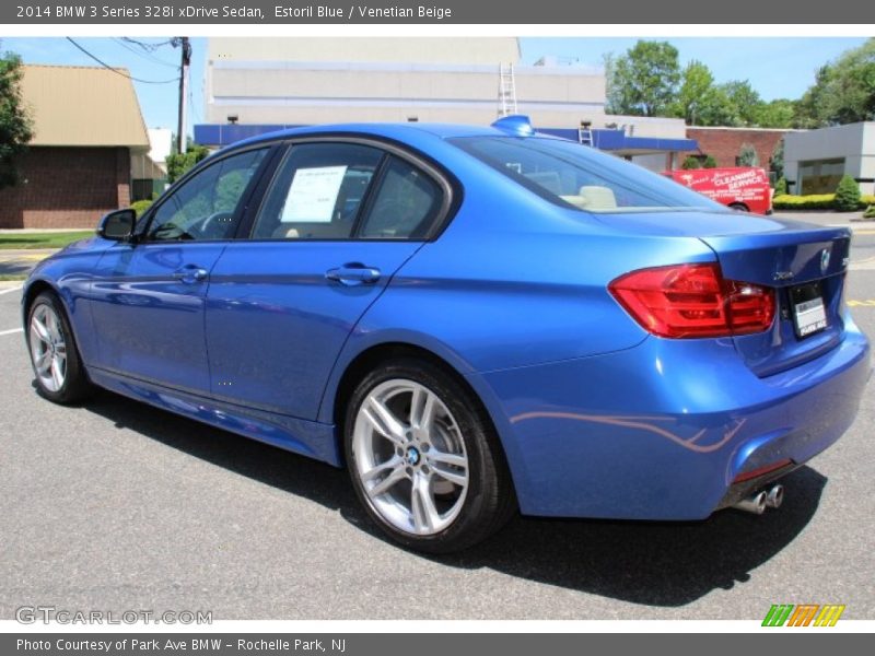 Estoril Blue / Venetian Beige 2014 BMW 3 Series 328i xDrive Sedan