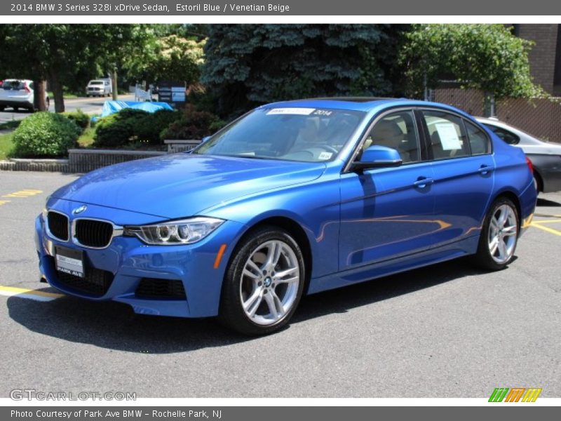 Estoril Blue / Venetian Beige 2014 BMW 3 Series 328i xDrive Sedan