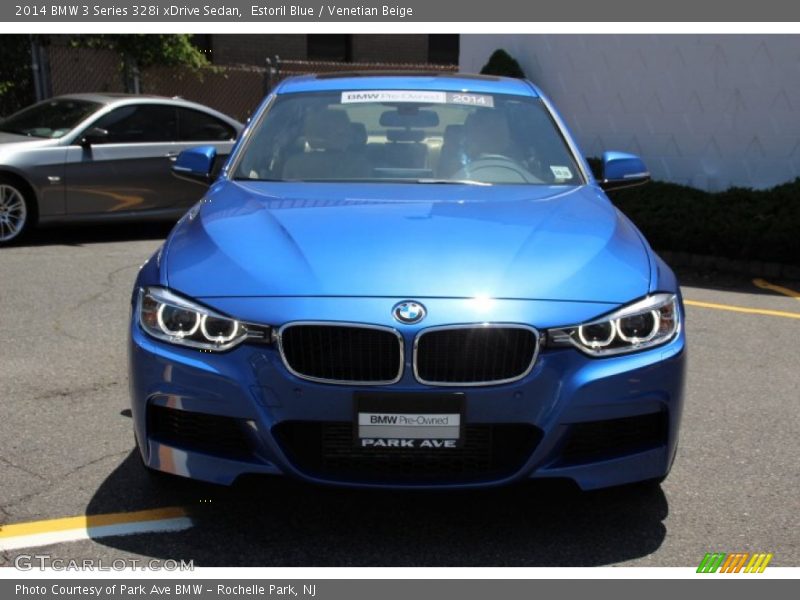 Estoril Blue / Venetian Beige 2014 BMW 3 Series 328i xDrive Sedan