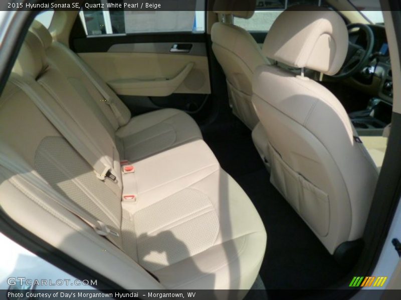 Quartz White Pearl / Beige 2015 Hyundai Sonata SE