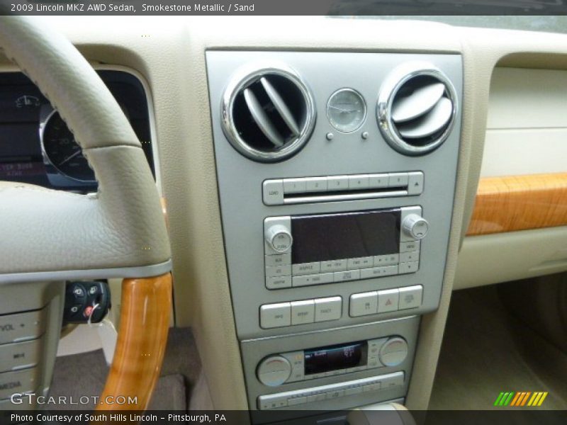 Smokestone Metallic / Sand 2009 Lincoln MKZ AWD Sedan