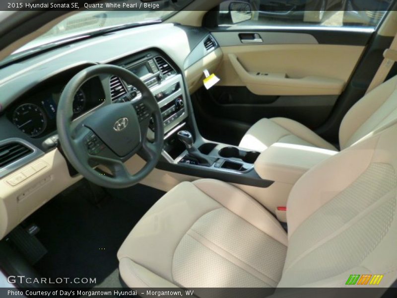 Beige Interior - 2015 Sonata SE 