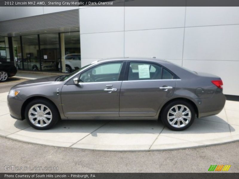 Sterling Gray Metallic / Dark Charcoal 2012 Lincoln MKZ AWD