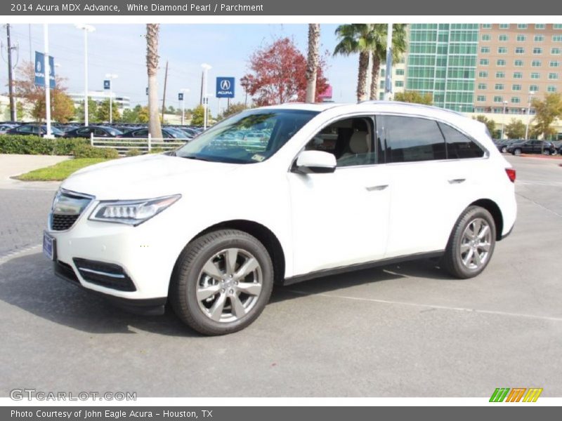 White Diamond Pearl / Parchment 2014 Acura MDX Advance