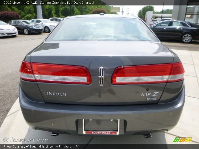 Sterling Gray Metallic / Dark Charcoal 2012 Lincoln MKZ AWD