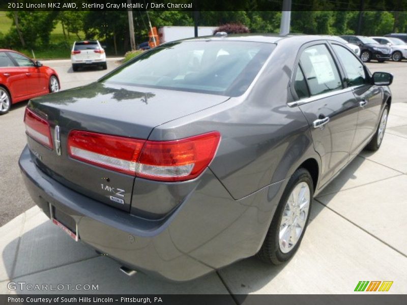 Sterling Gray Metallic / Dark Charcoal 2012 Lincoln MKZ AWD