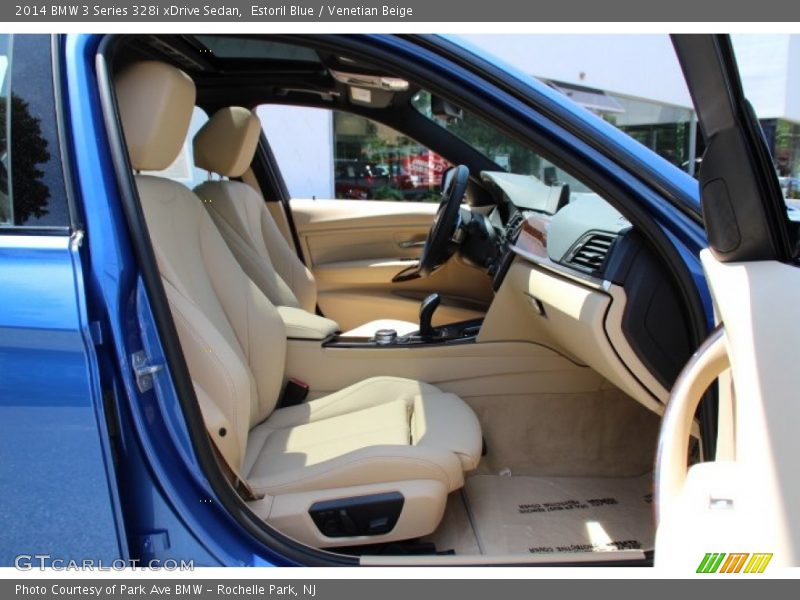 Estoril Blue / Venetian Beige 2014 BMW 3 Series 328i xDrive Sedan