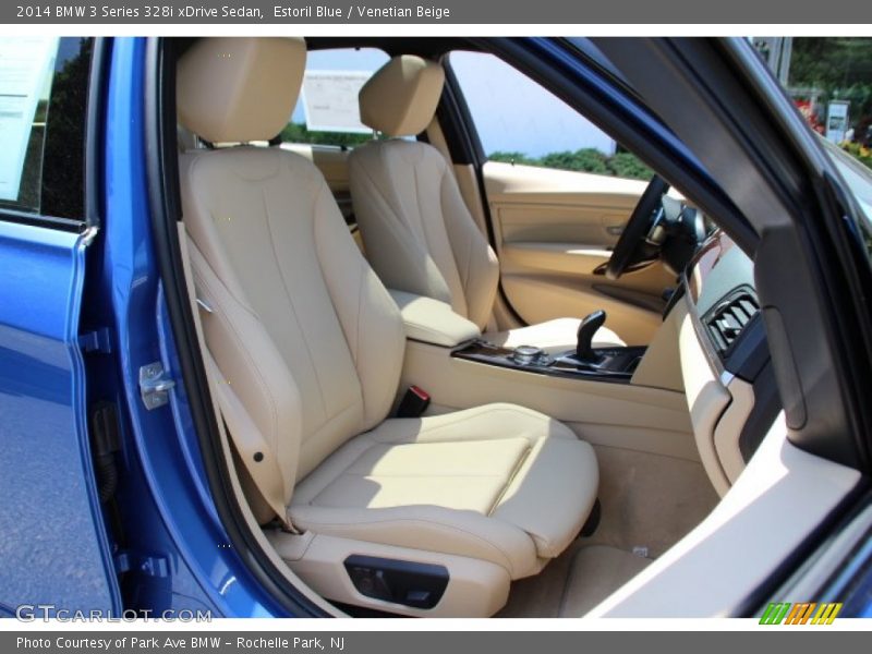 Estoril Blue / Venetian Beige 2014 BMW 3 Series 328i xDrive Sedan